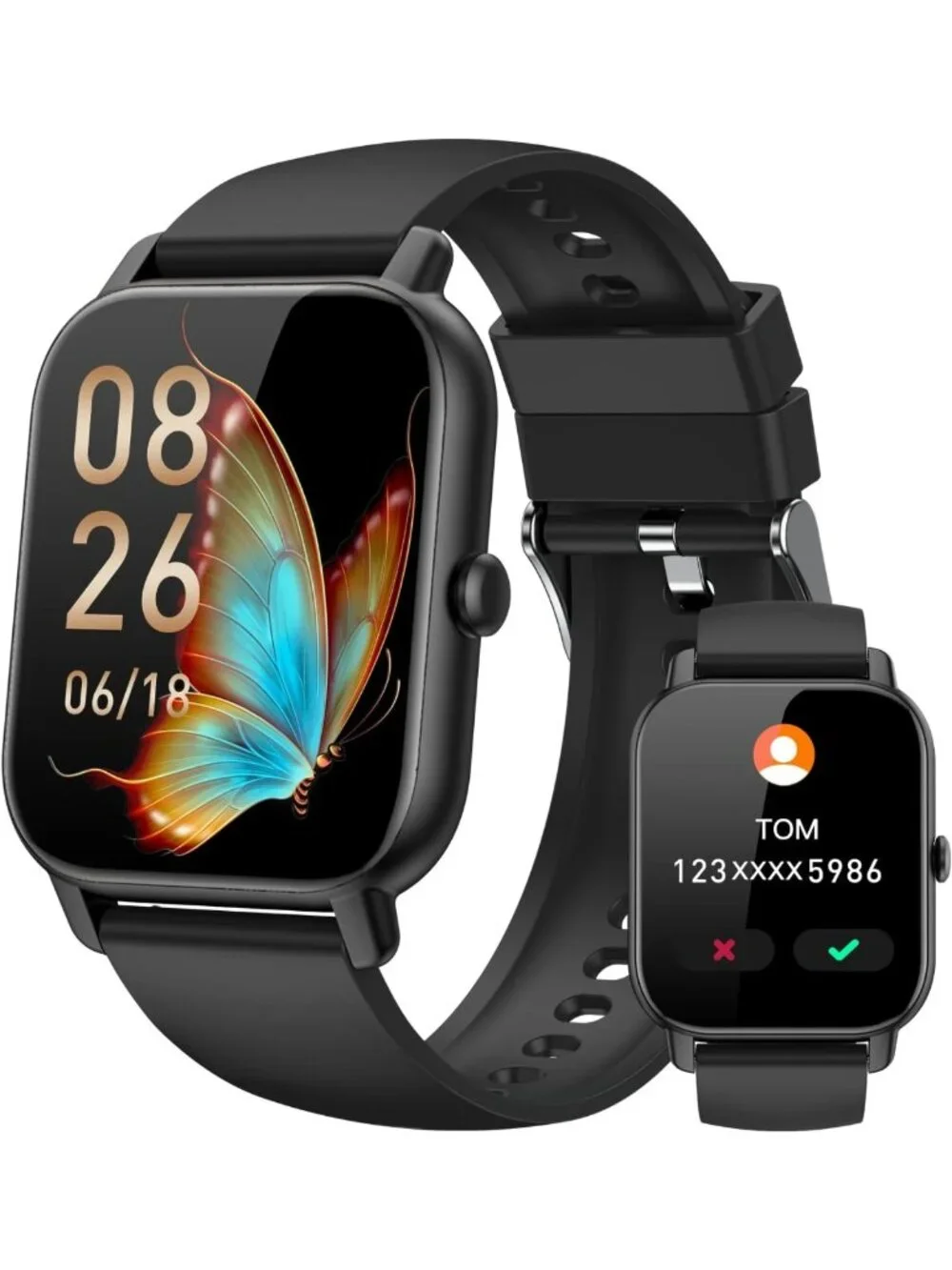 Waterproof Fitness Tracker Smart Watch for Men & Women, Activity & Sleep Monitor